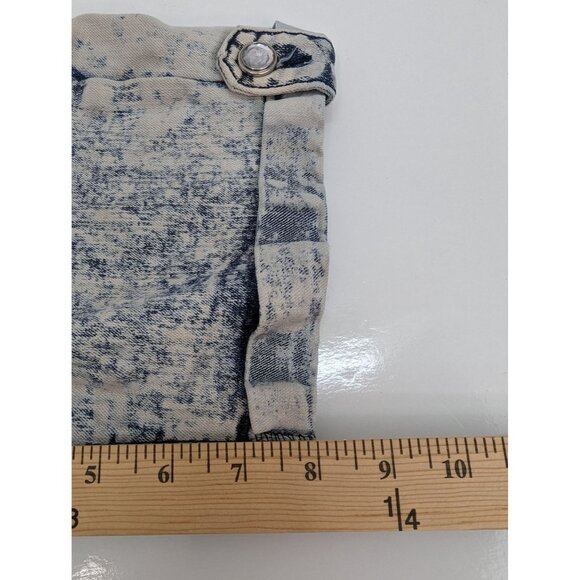 O.S.C. Bobens Trading Co NY Junior Jean Shorts Acid Wash Rhinestones Size 14 - Picture 10 of 11